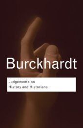 book Judgements on History and Historians