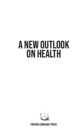 book A New Outlook on Health