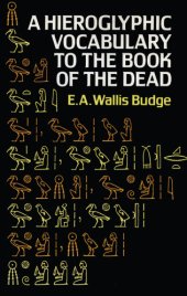 book Hieroglyphic Vocabulary to the Book of the Dead