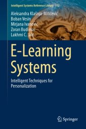 book E-Learning Systems Intelligent Techniques for Personalization