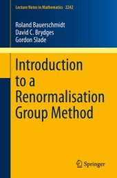 book Introduction to a Renormalisation Group Method (Lecture Notes in Mathematics (2242))