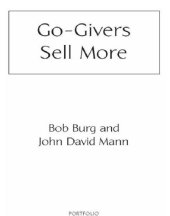 book Go-Givers Sell More: Unleashing the Power of Generosity