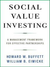 book SOCIAL VALUE INVESTING: a management framework for effective partnerships