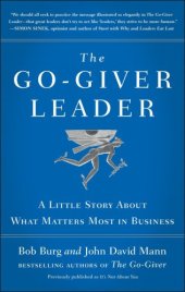 book The go-giver leader: a little story about what matters most in business