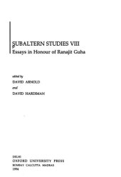 book Subaltern Studies: Essay in Honour of Ranajit Guha