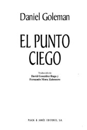 book El punto ciego