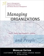 book Managing organizations and people: cases in management, organizational behavior and human resource management