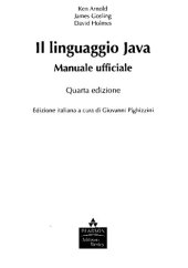 book Il linguaggio Java. Manuale ufficiale