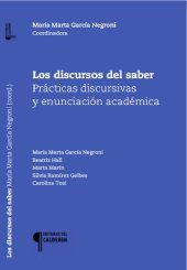 book Los discursos del saber: prácticas discursivas y enunciación académica