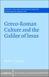 book Greco-Roman Culture and the Galilee of Jesus