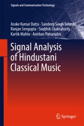 book Signal Analysis of Hindustani Classical Music