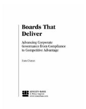 book Boards That Deliver: Advancing Corporate Governance From Compliance to Competitive Advantage