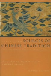 book Sources of chinese tradition