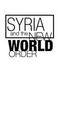 book Syria and the New World Order