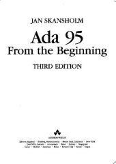 book Ada 95 from the Beginning (3rd Edition)