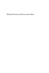 book Political Events and Economic Ideas