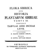 book Flora Sibirica sive Histiria Plantarum Sibireae