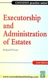 book Practice Notes Executorship and Administration of Estates