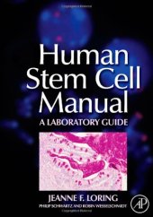 book Human Stem Cell Manual: A Laboratory Guide