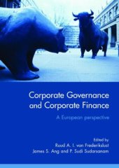 book Corporate Governance and Corporate Finance: A European Perspective