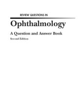 book Review Questions in Ophthalmology: a Question and Answer Book