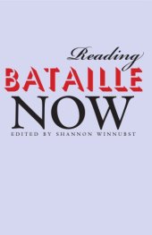 book Reading Bataille now