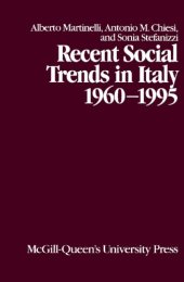 book Recent Social Trends in Italy, 1960-1995