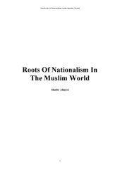 book Roots of nationalism in the Muslim world