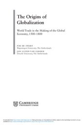 book The Origins of Globalization: World Trade in the Making of the Global Economy, 1500–1800