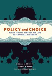 book Policy and choice: public finance throught the lens of behavioral economics