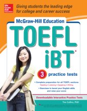 book McGraw-Hill Education TOEFL iBT with 3 Practice Tests and DVD-ROM