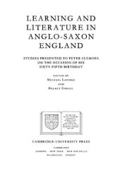 book Learning and Literature in Anglo-Saxon England: Studies Presented to Peter Clemoes on the Occasion of His Sixty-Fifth Birthday