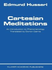 book Cartesian Meditations: An Introduction to Phenomenology