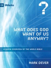 book What does God want of us anyway?: a quick overview of the whole Bible