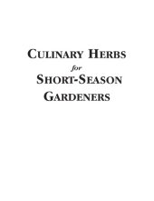 book Culinary herbs for short-season gardeners