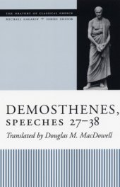 book Demosthenes, speeches 27-38