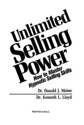 book Unlimited selling power: how to master hypnotic skills