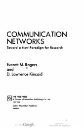 book Communication Networks: Toward a New Paradigm for Research