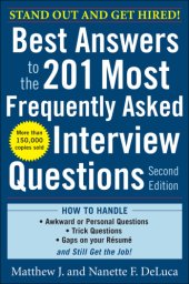 book Best Answers to the 201 Most Frequently Asked Interview Questions