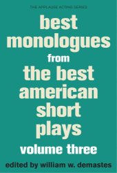 book Best Monologues from the Best American Short Plays, Volume Three