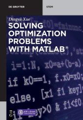 book Solving Optimization Problems with MATLAB (De Gruyter STEM)