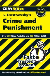 book CliffsNotes on Dostoevsky's Crime and Punishment