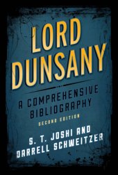 book Lord Dunsany a comprehensive bibliography