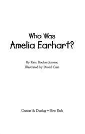 book Who Was Amelia Earhart?