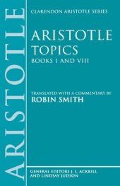 book Aristotle Topics Books I & VIII: With excerpts from related texts (Clarendon Aristotle Series) (Bks.1 & 8)