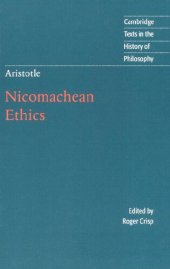 book Aristotle: Nicomachean Ethics (Cambridge Texts in the History of Philosophy)