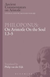 book On the Aristotle on the soul 1.3-5