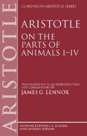 book Aristotle: On the Parts of Animals I-IV