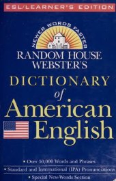 book Random House Webster's Dictionary of American English