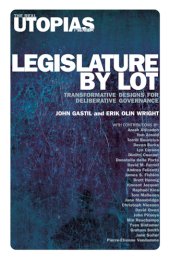 book Legislature by Lot: Transformative Designs for Deliberative Governance